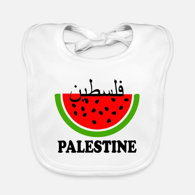 Pastèque de Palestine فلسطين Bavoir bio Bébé