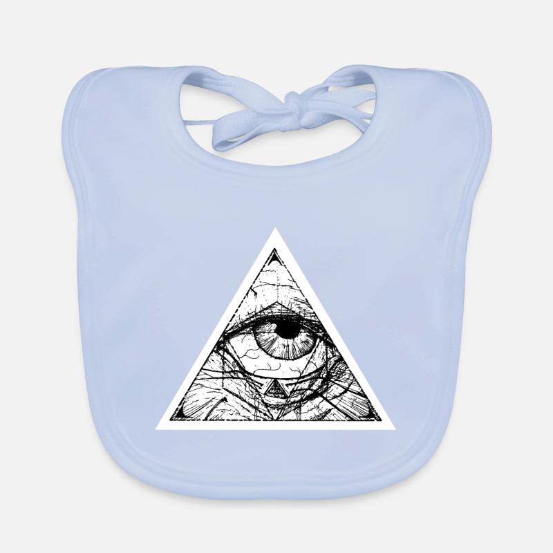 Œil de la providence ▲ Bavoir bio Bébé