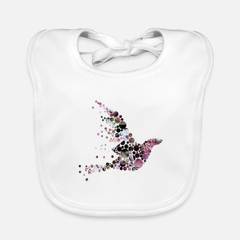 schwalbe rosa vogel Geschenk Valentinstag Baby Bio-Lätzchen
