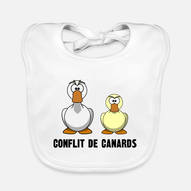 conflit de canards Bavoir bio Bébé