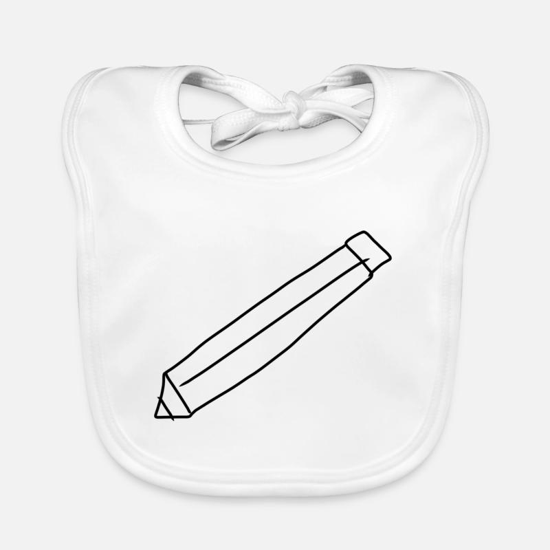 Stift Symbol zeichnen Baby Bio-Lätzchen