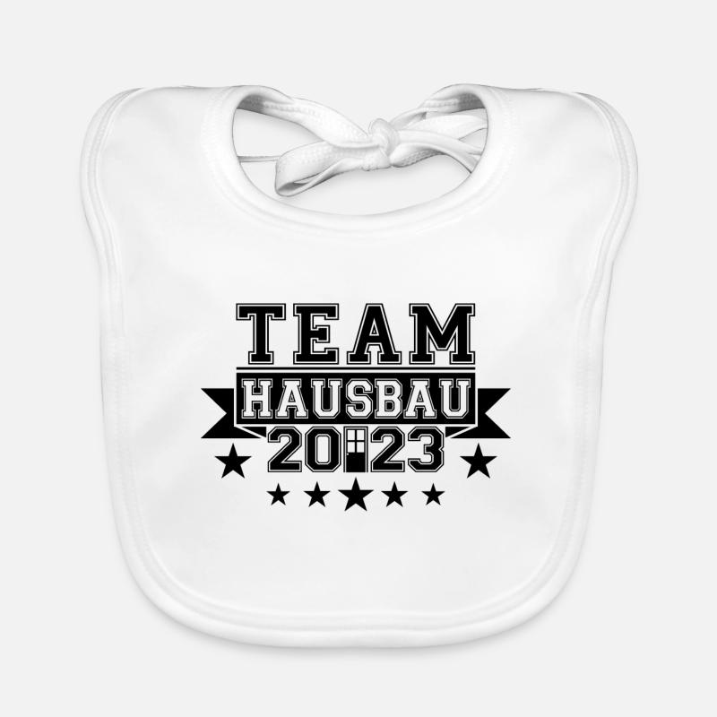 Team House Construction 2023 Chantier de construction de constructeur de maisons Bavoir bio Bébé