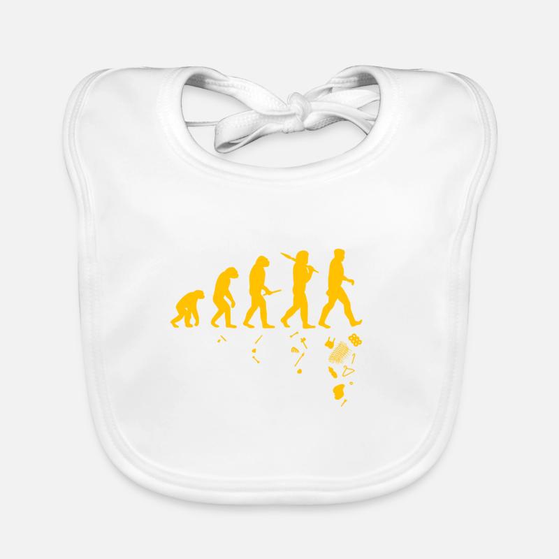 Mensch und Evolution - Baby Bio-Lätzchen - Weiß