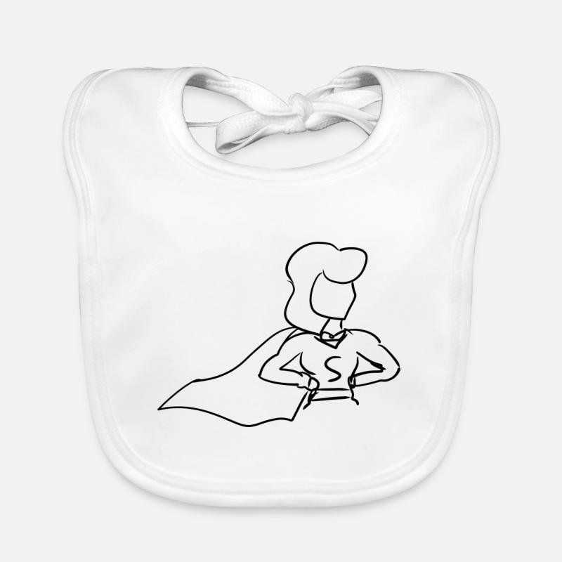 Anime Heldin Baby Bio-Lätzchen