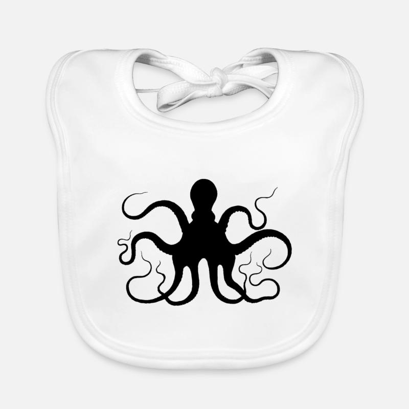 Octopus shadow Organic Baby Bibs