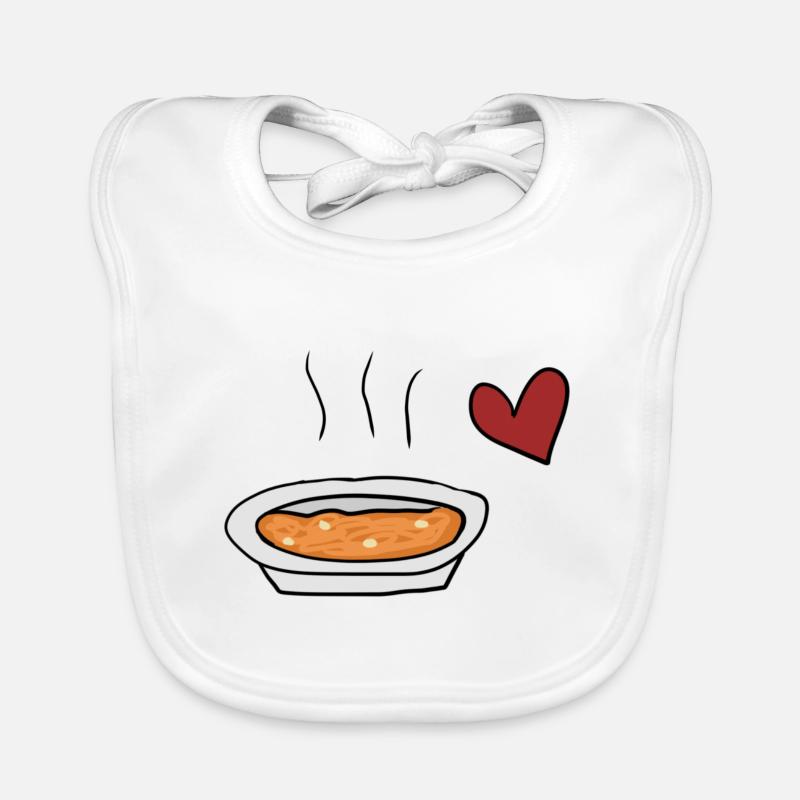 Soupe rouge Bavoir bio Bébé