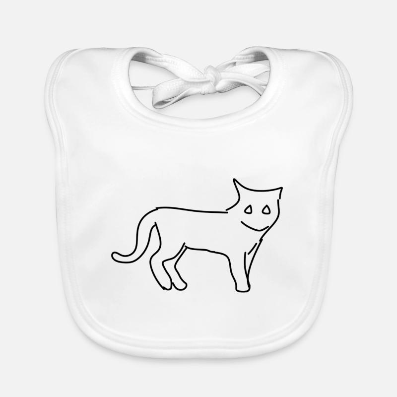 Katze Symbol Haustier Tier Baby Bio-Lätzchen