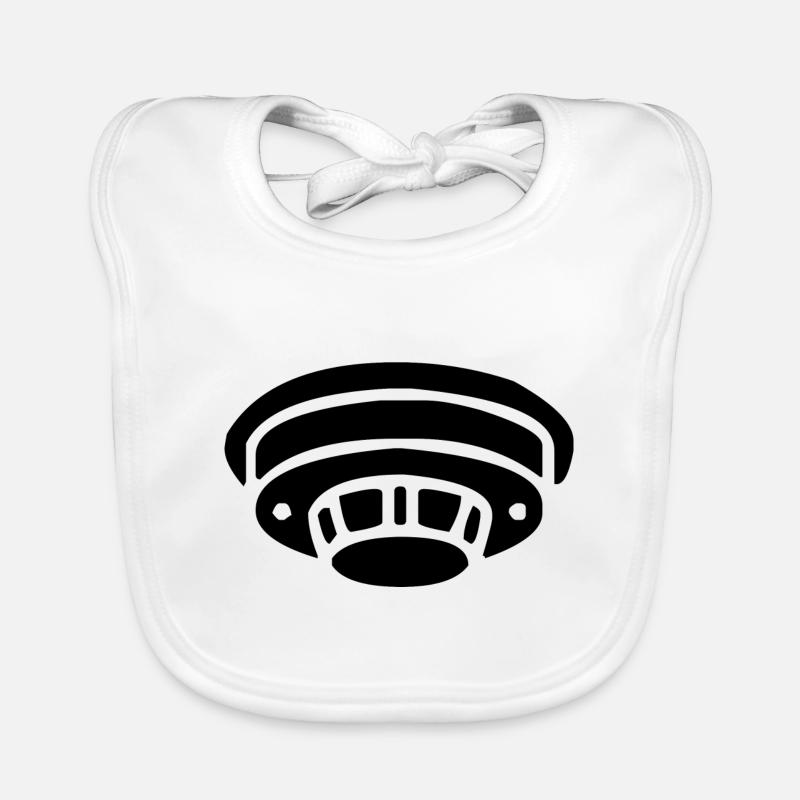 Attach a smoke detector to the ceiling Organic Baby Bibs