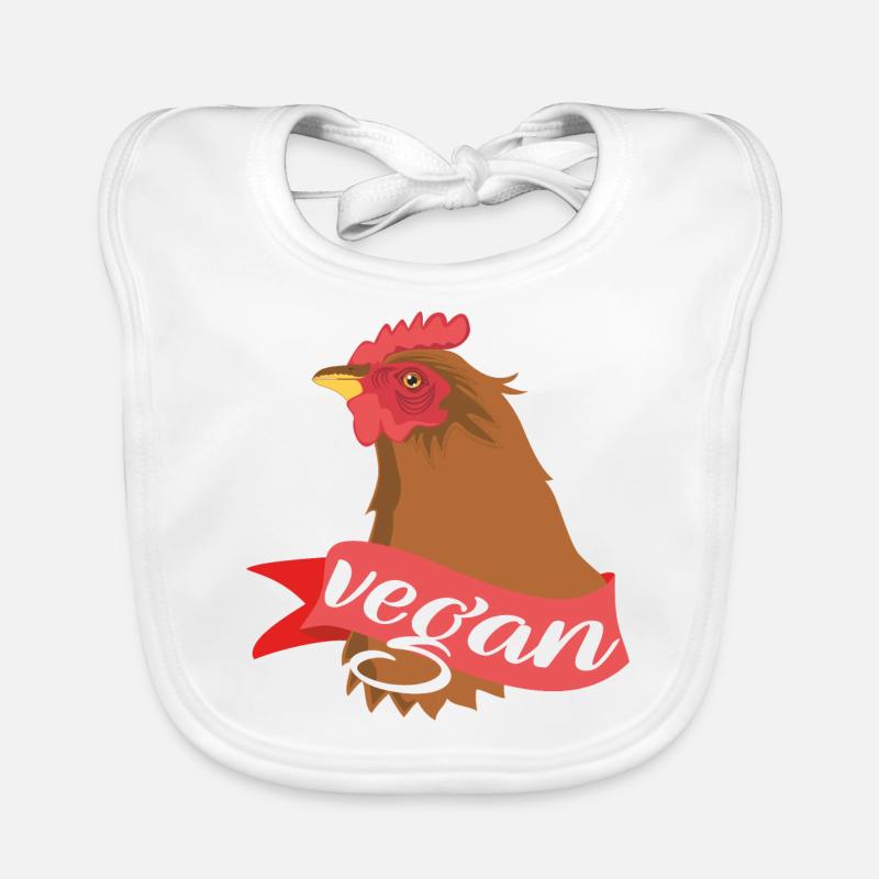 Vegan Henne Baby Bio-Lätzchen