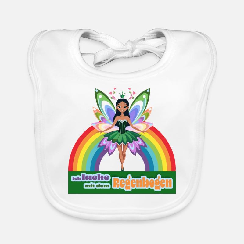 Regenbogen-Fee Baby Bio-Lätzchen