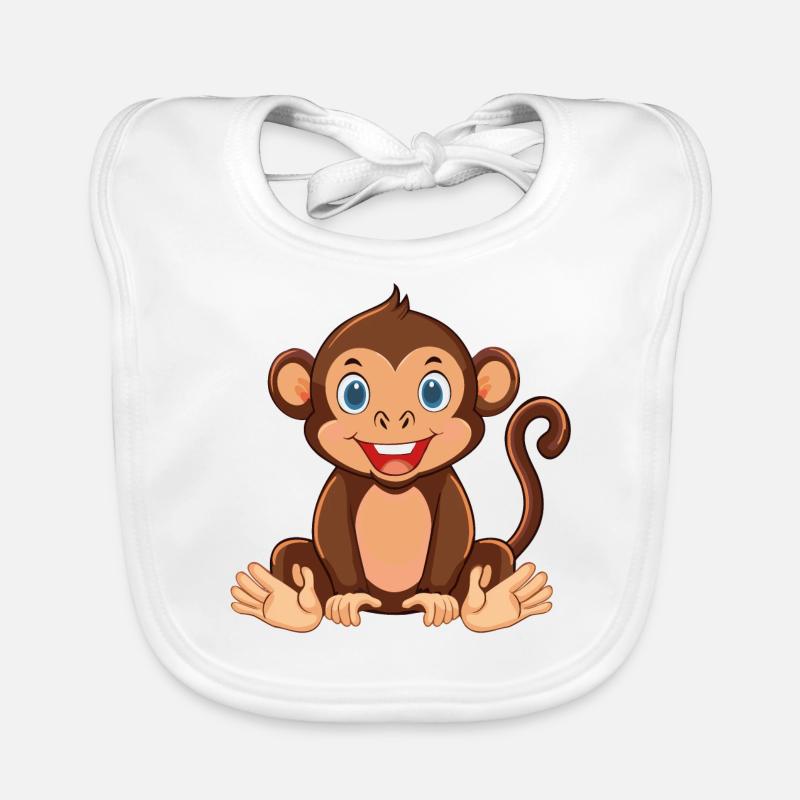 Monkey-strong fun guaranteed! Organic Baby Bibs