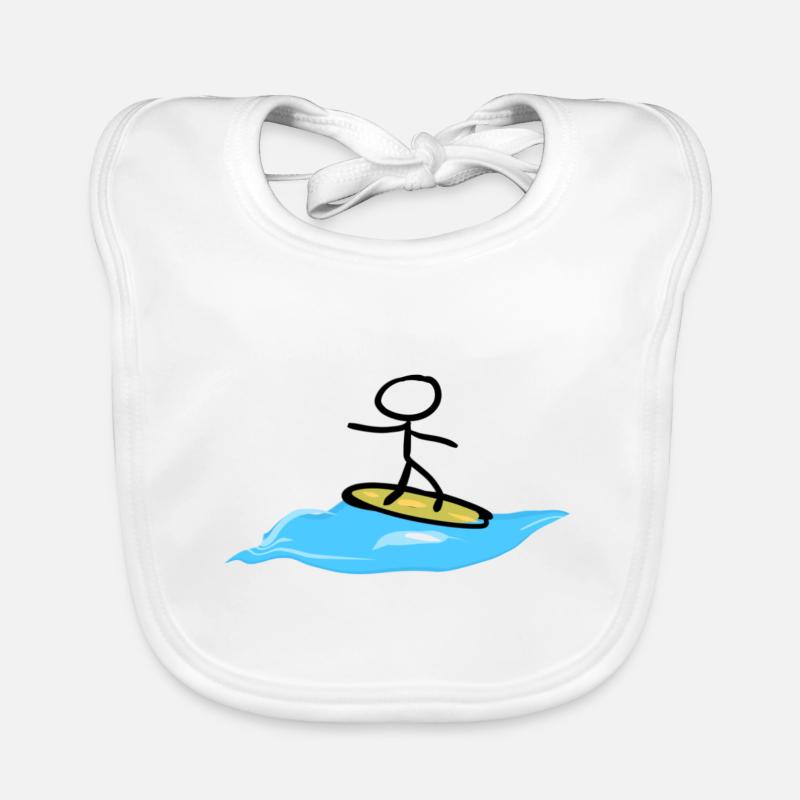 Baignade Surf Plage Été Bavoir bio Bébé