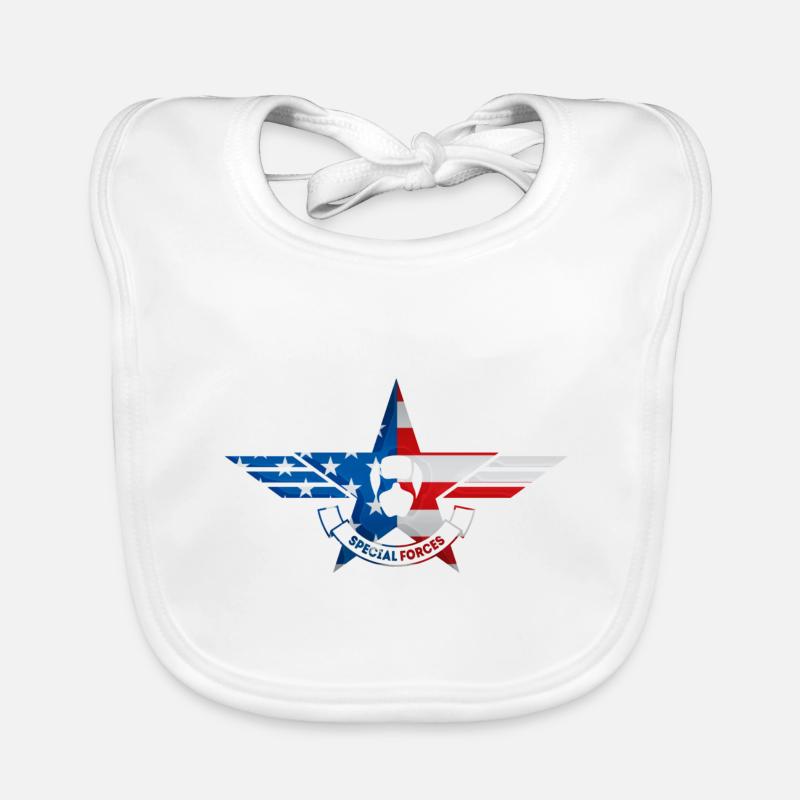 Army special forces Organic Baby Bibs