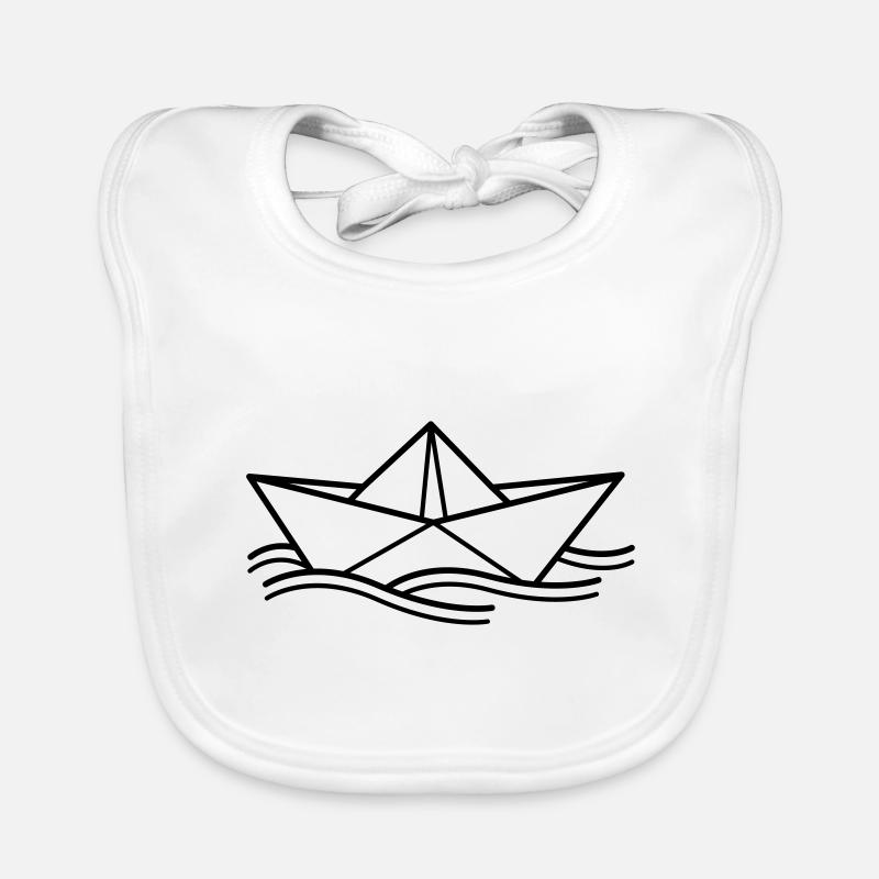 bateau de papier Bavoir bio Bébé