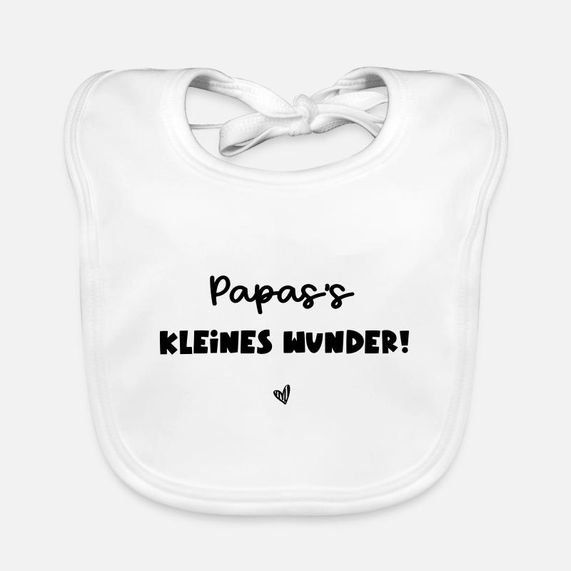 Papas kleines Wunder Baby Bio-Lätzchen