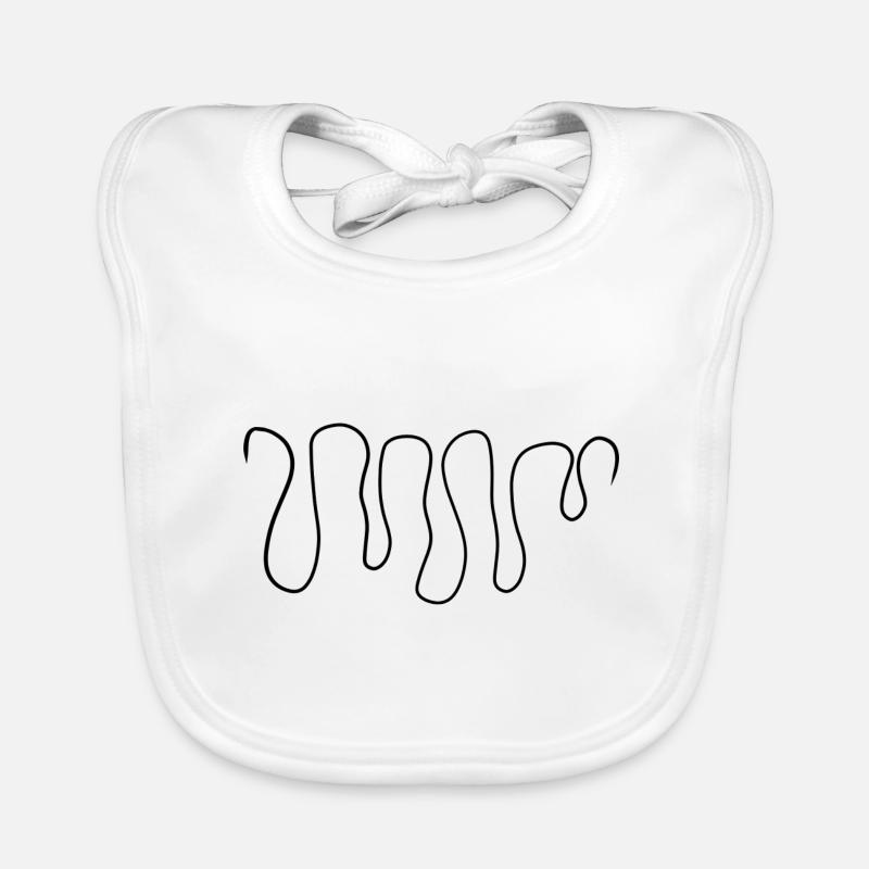 courbe courbe courbe Bavoir bio Bébé