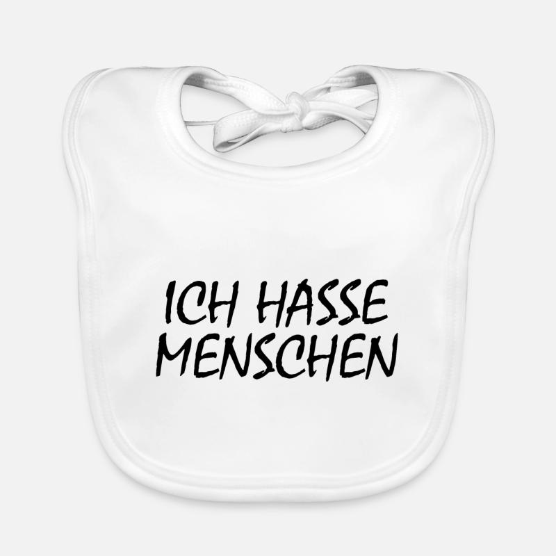 Ich hasse menschen Baby Bio-Lätzchen