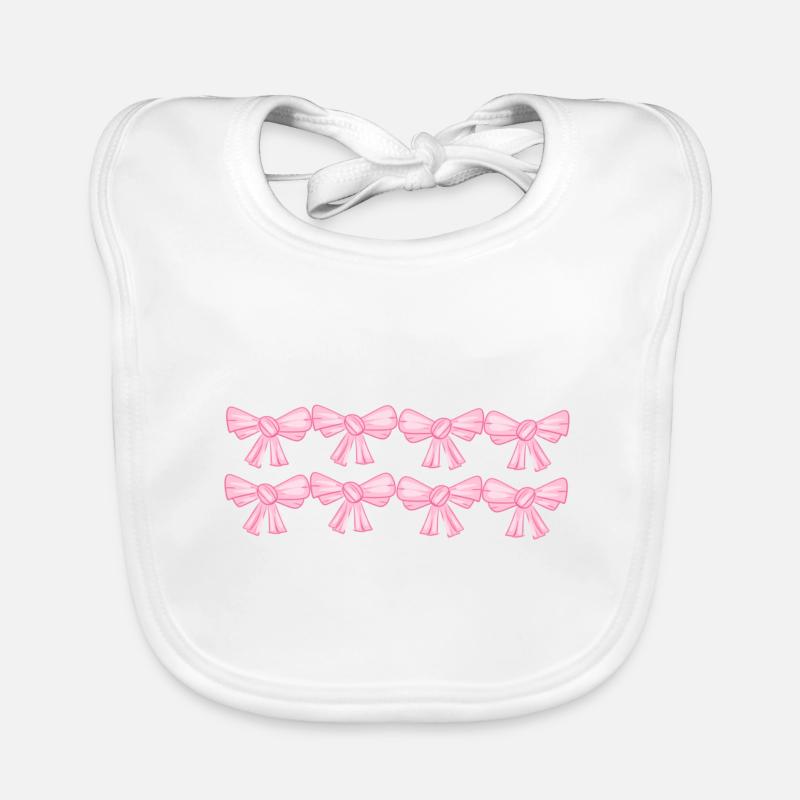 schleifen linie rosa fliege Baby Bio-Lätzchen