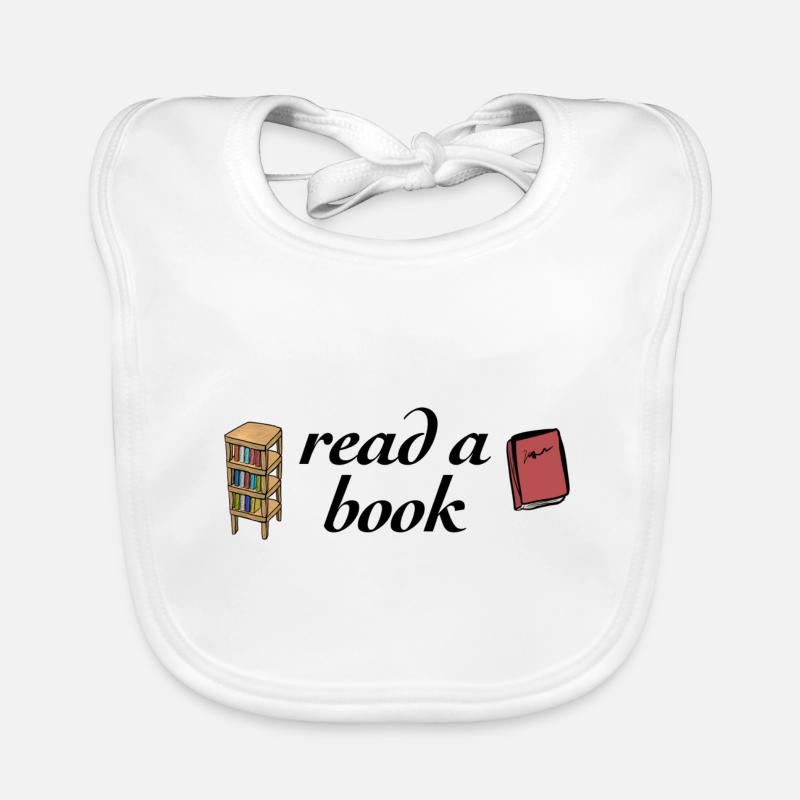 lies ein Buch lesen Baby Bio-Lätzchen
