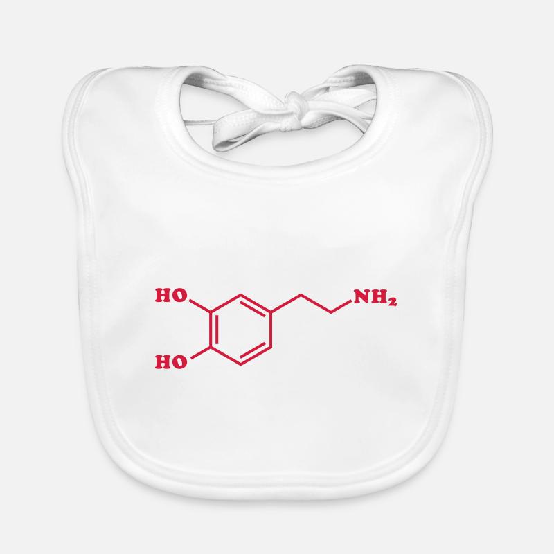 Formule chimique moléculaire de dopamine Bavoir bio Bébé