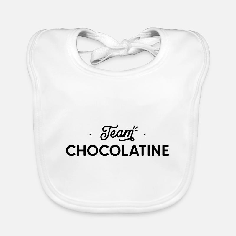 team Chocolatine Bavoir bio Bébé
