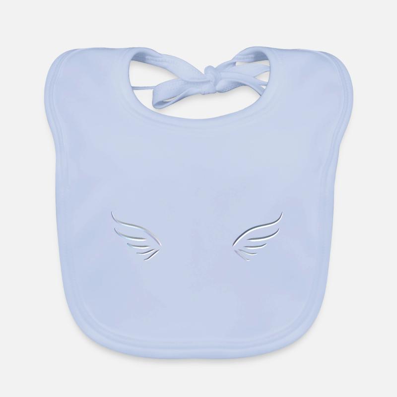 silver wing two fly symbol protect Organic Baby Bibs