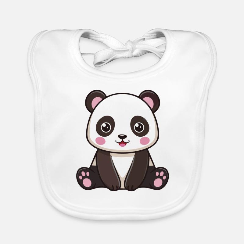 Bao Bao – L’ami panda mignon ! Bavoir bio Bébé