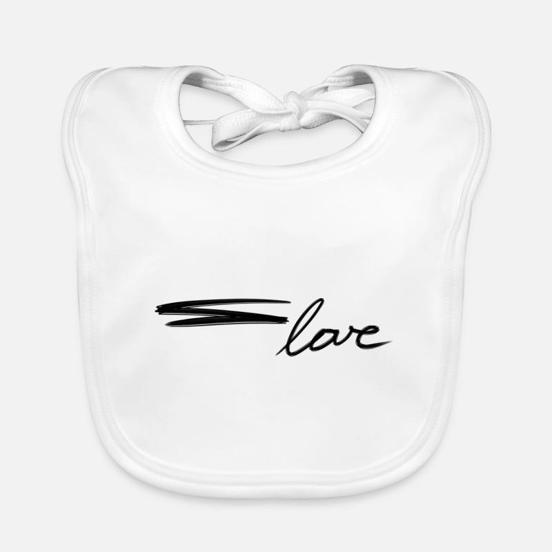 liebe text strich valentinstag Baby Bio-Lätzchen