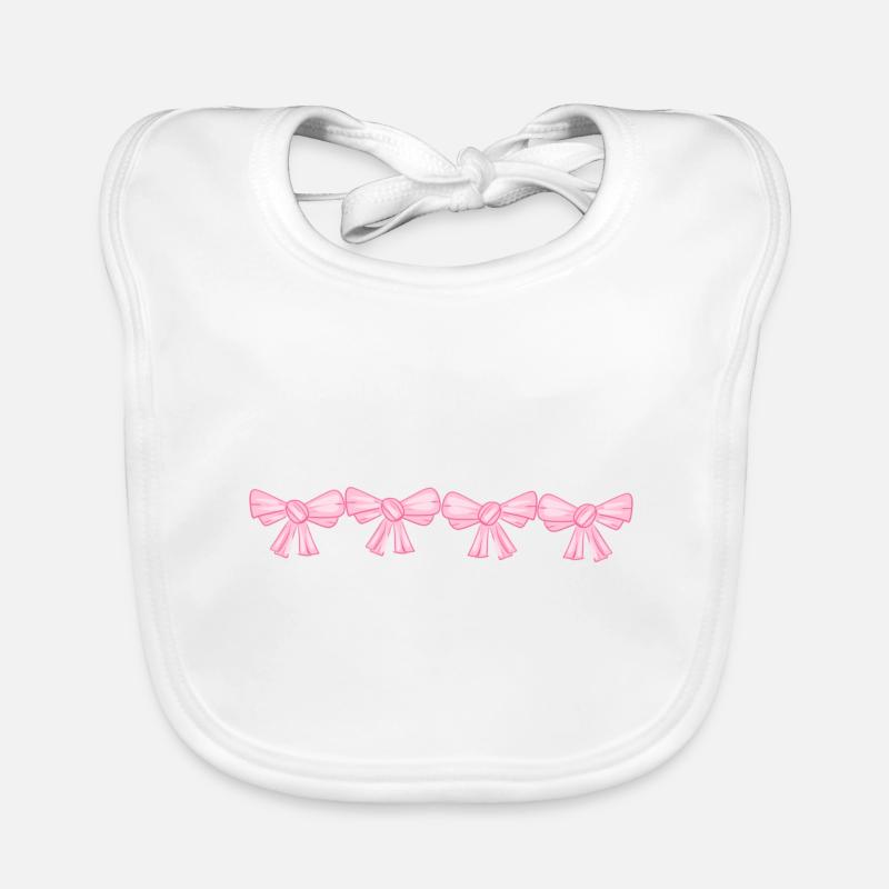 line grinding fly pink four Organic Baby Bibs