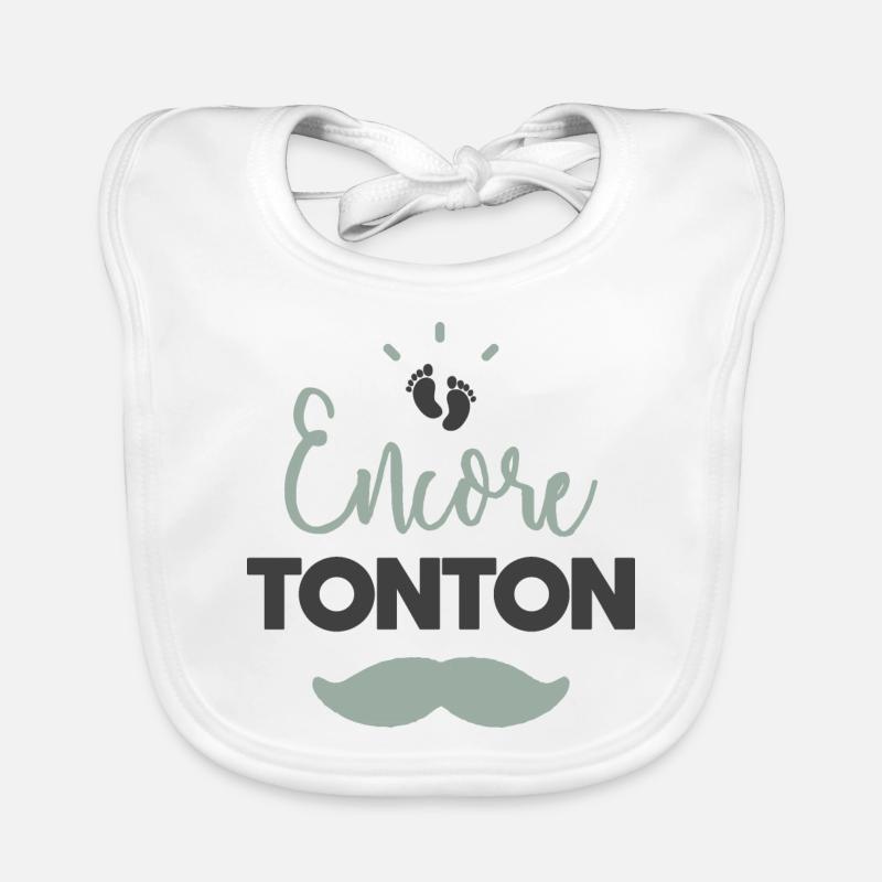 Encore tonton Bavoir bio Bébé