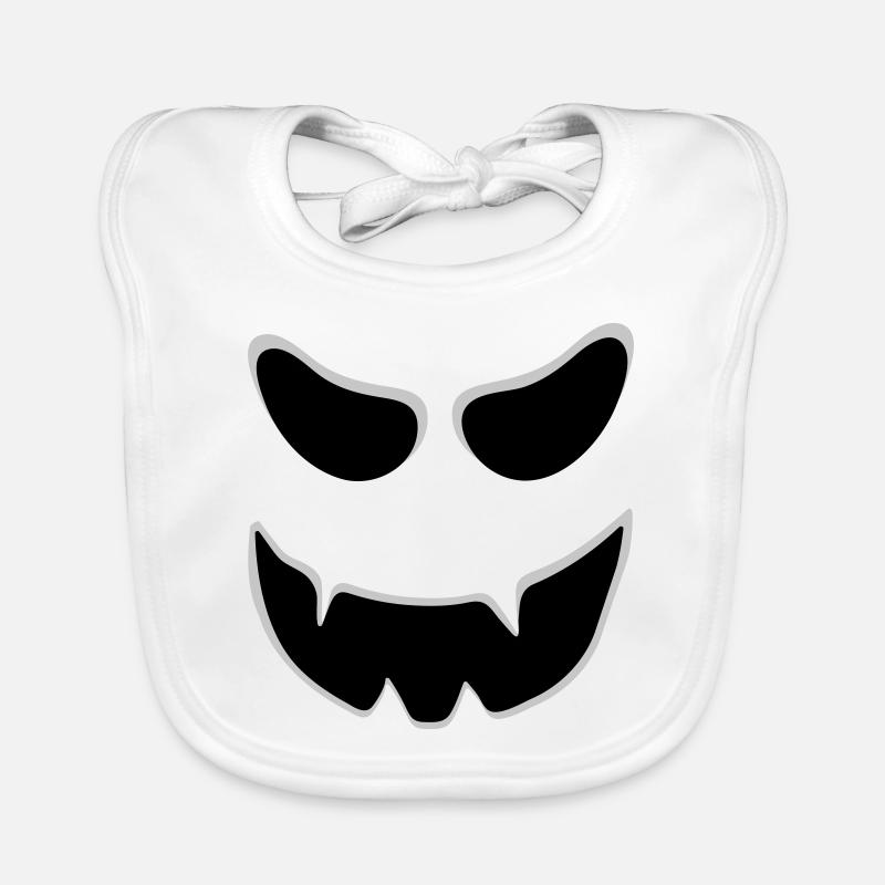 Geist Gesicht Vampir Grimasse Halloween Baby Bio-Lätzchen