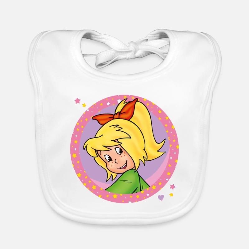 Bibi Blocksberg sourit joyeusement Bavoir bio Bébé