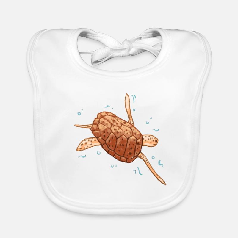 Sea turtle Organic Baby Bibs