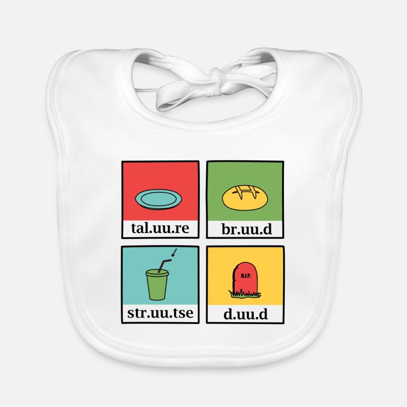 Reading board taluure bruud struud duud Organic Baby Bibs