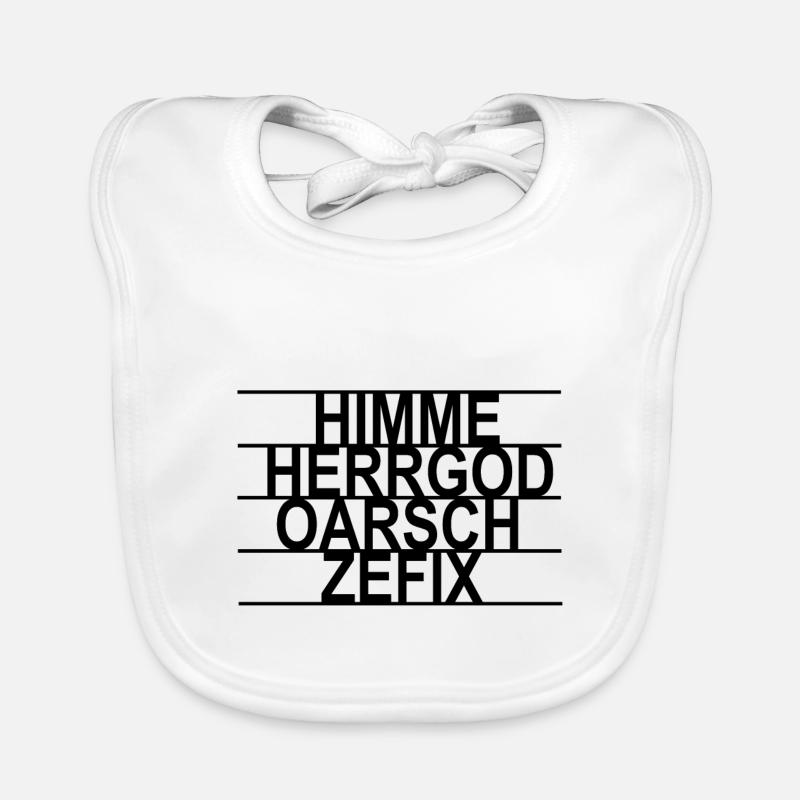 Bayerisch fluchen Baby Bio-Lätzchen