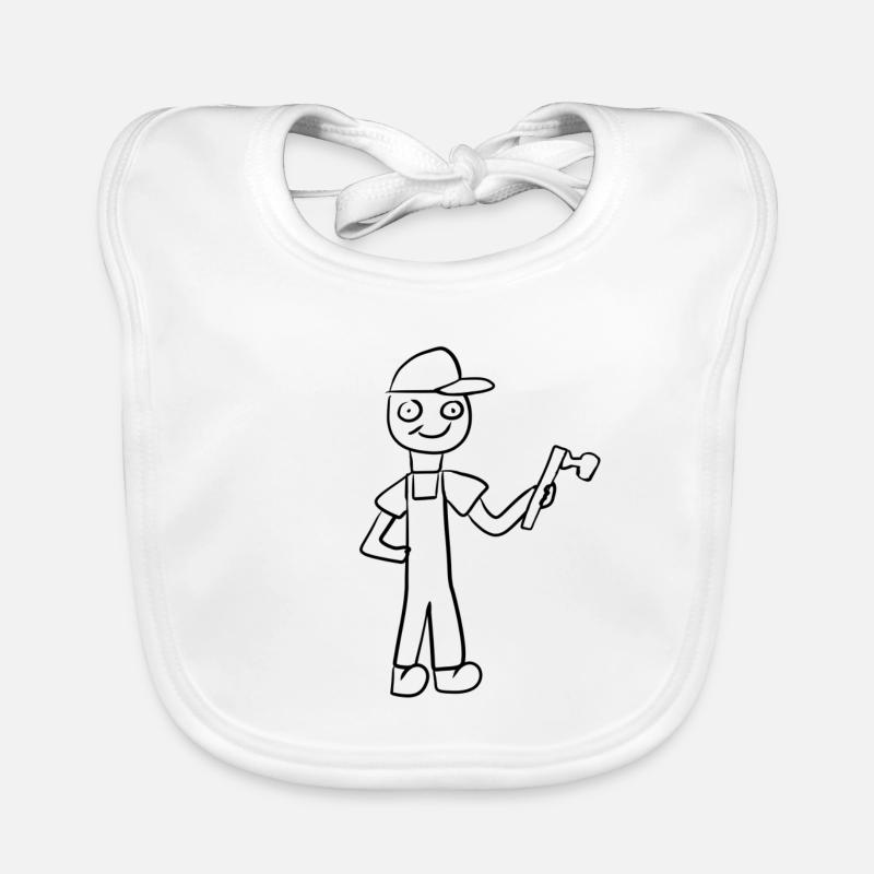 Handwerker Handwerk Baby Bio-Lätzchen