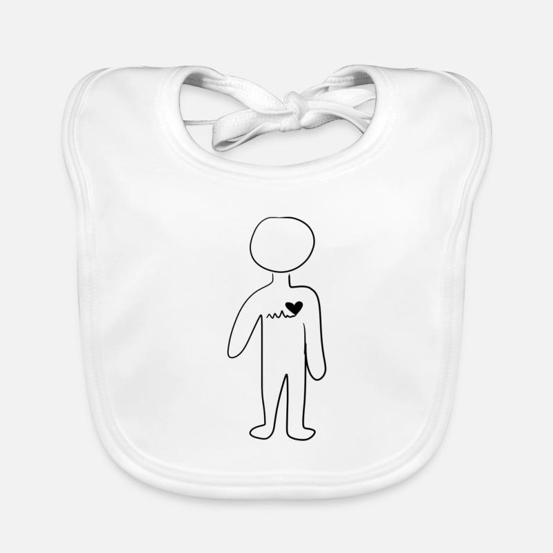 Santé Corps - Bavoir bio Bébé - blanc