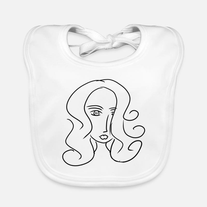 figur abstrakt Baby Bio-Lätzchen