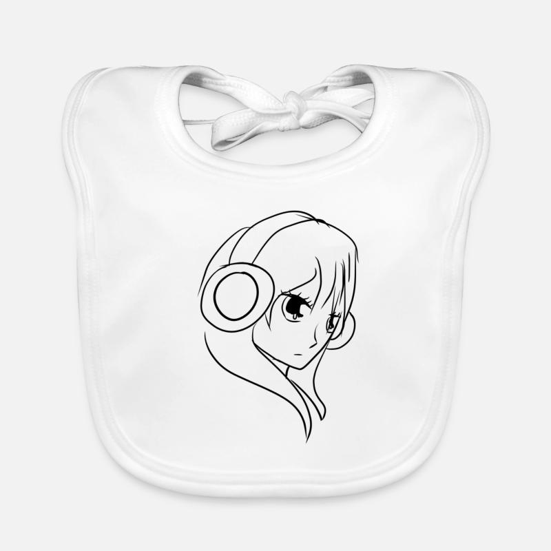 manga anime Organic Baby Bibs