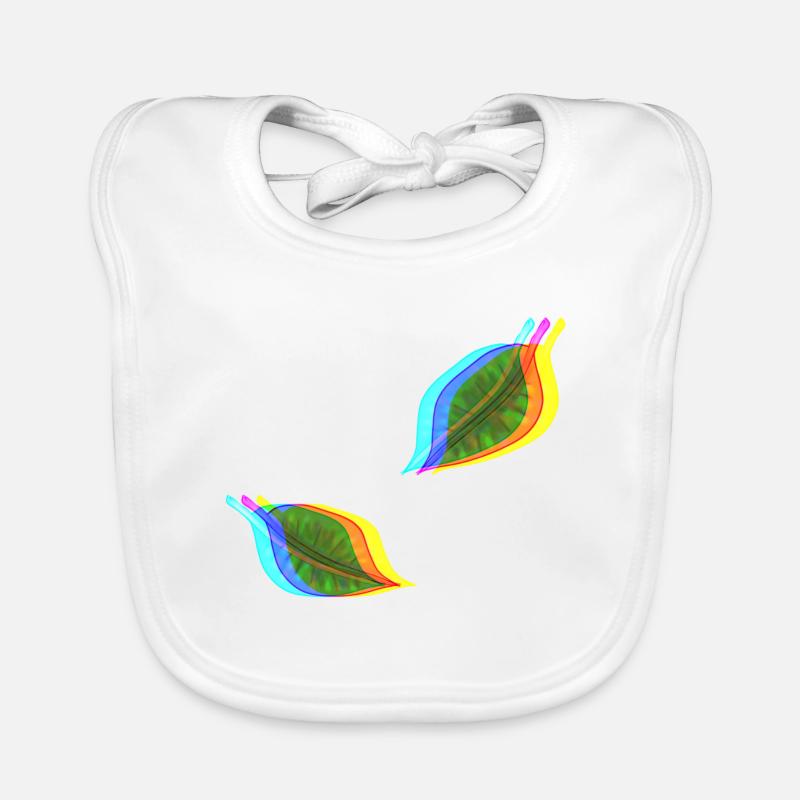 effet feuille 3D Bavoir bio Bébé