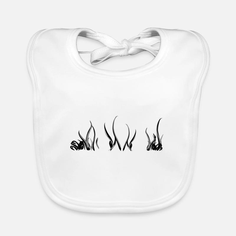 algae grass underwater algae plants Organic Baby Bibs