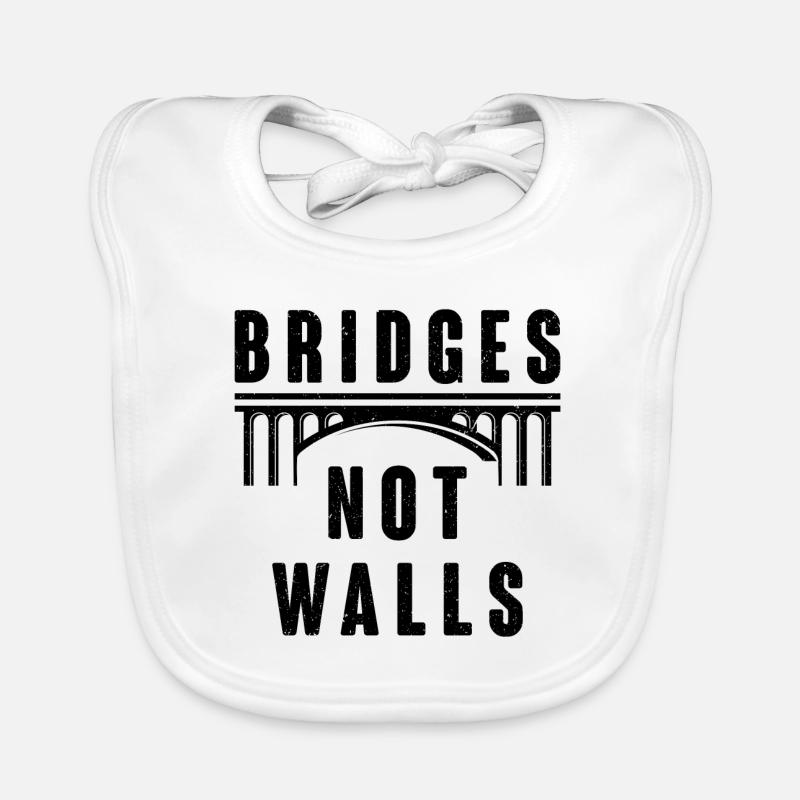 Ponts pas Murs Solidarité Amour Bavoir bio Bébé