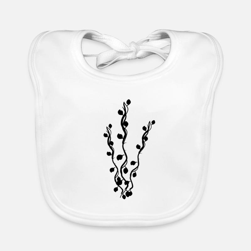 Plant Symbol Nature Branches Leaves Organic Baby Bibs