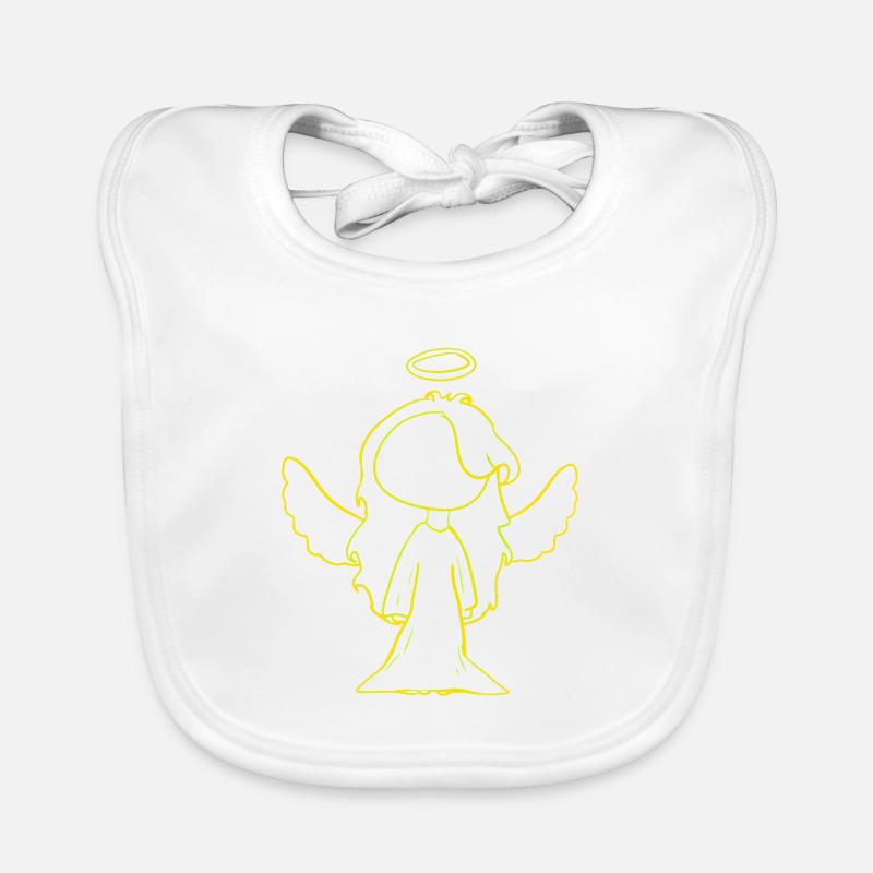 Engel Symbol Mensch Mädchen Baby Bio-Lätzchen