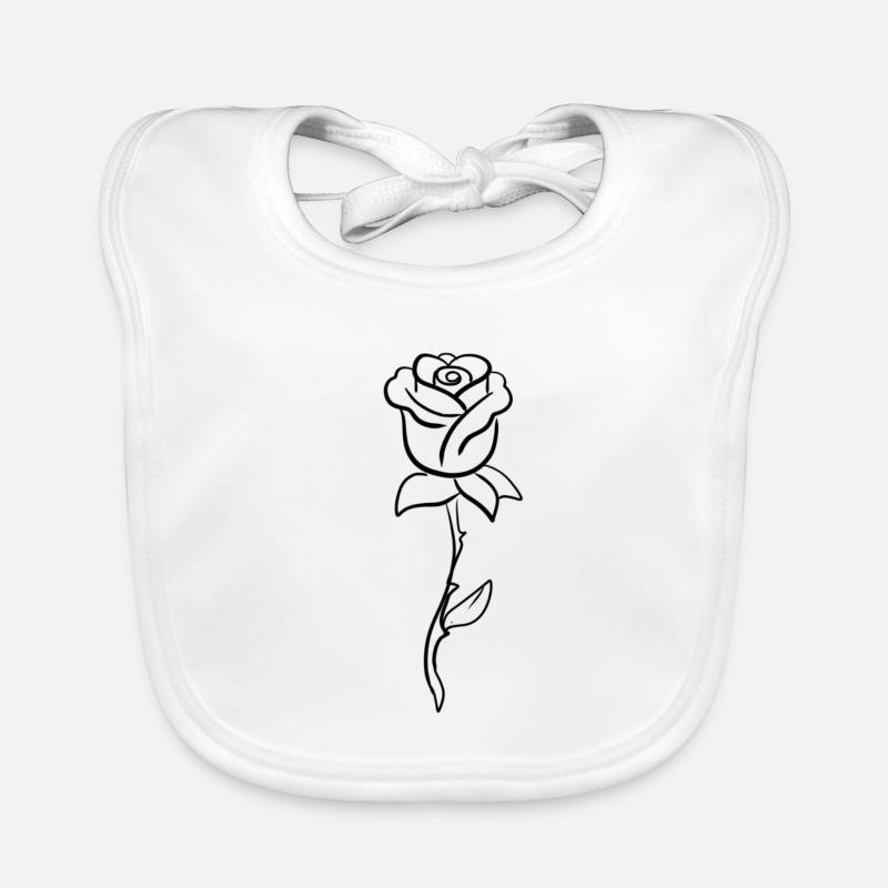 blume form symbol pflanze Baby Bio-Lätzchen