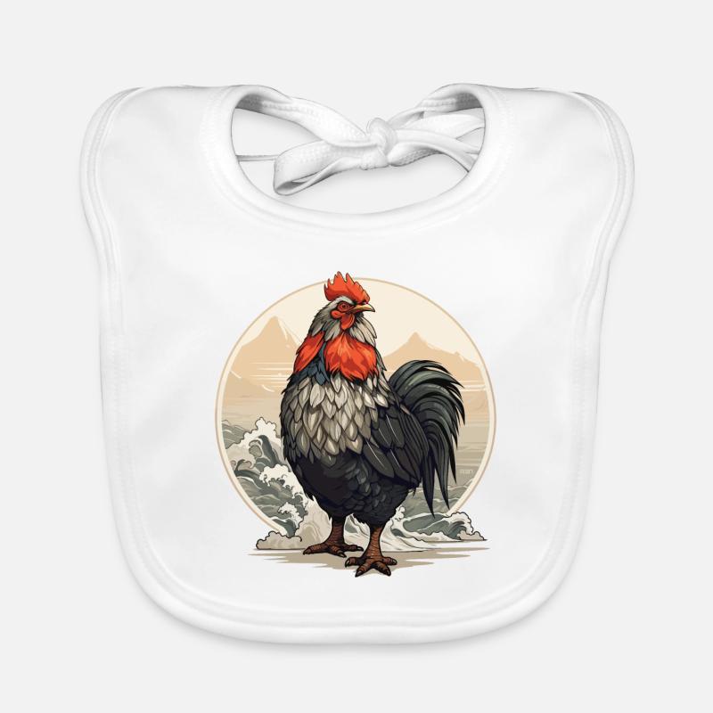 Rooster Organic Baby Bibs