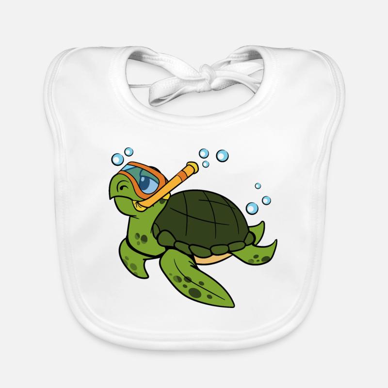 Schildkröte Baby Bio-Lätzchen