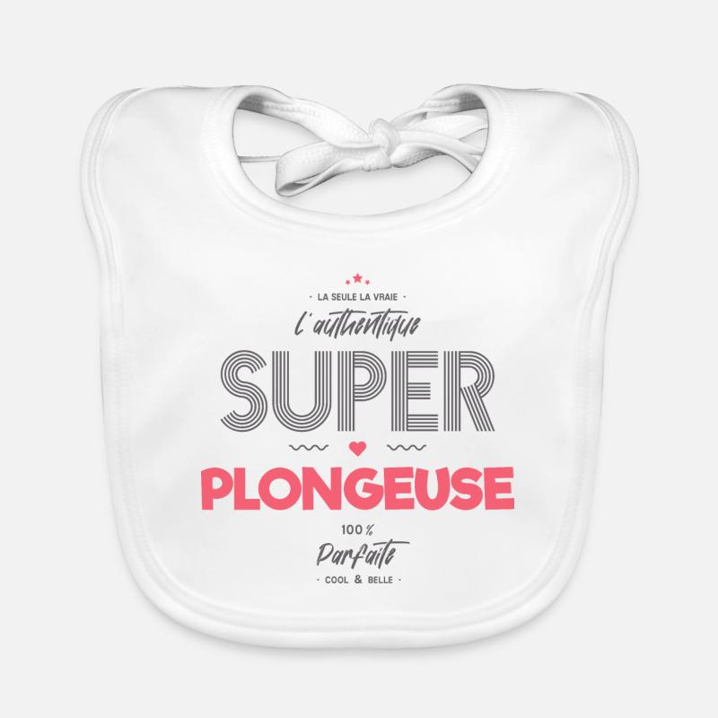L authentique super plongeuse Bavoir bio Bébé