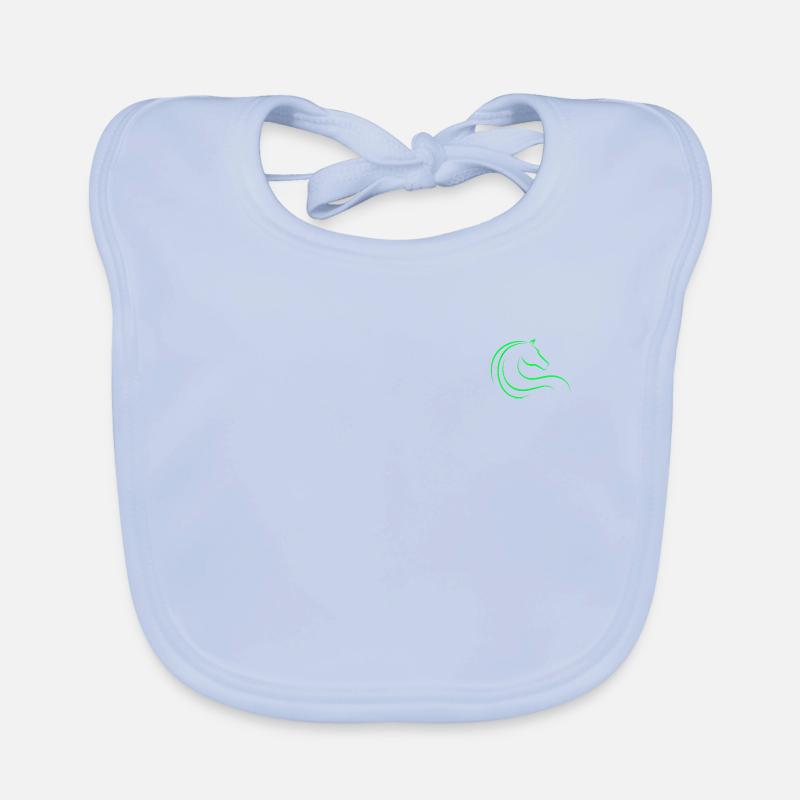 Rennpferd - Tier - Pferd - Logo Baby Bio-Lätzchen