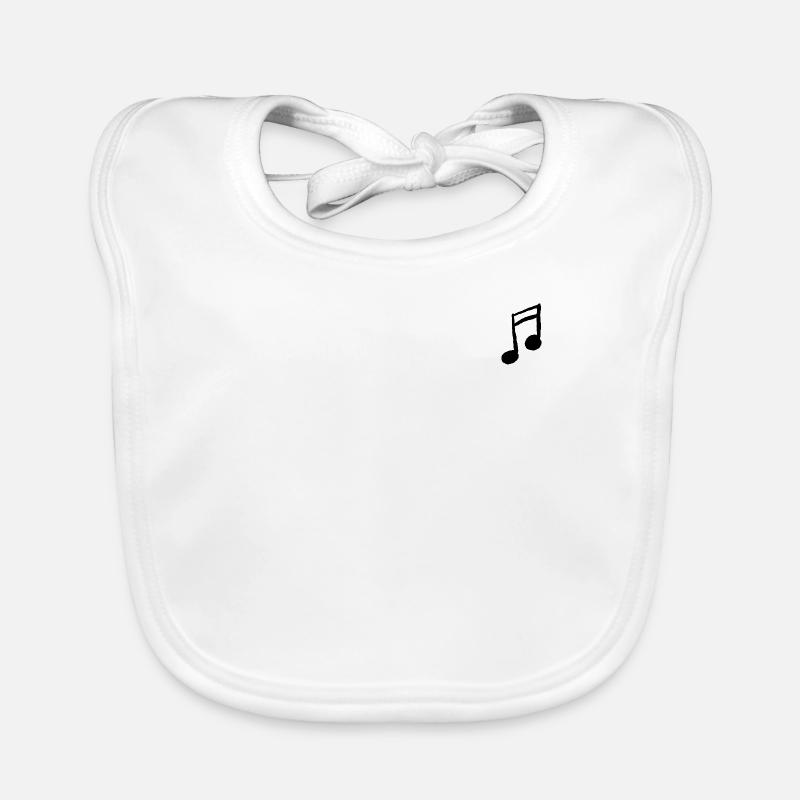 Note (logo petit, noir) Bavoir bio Bébé